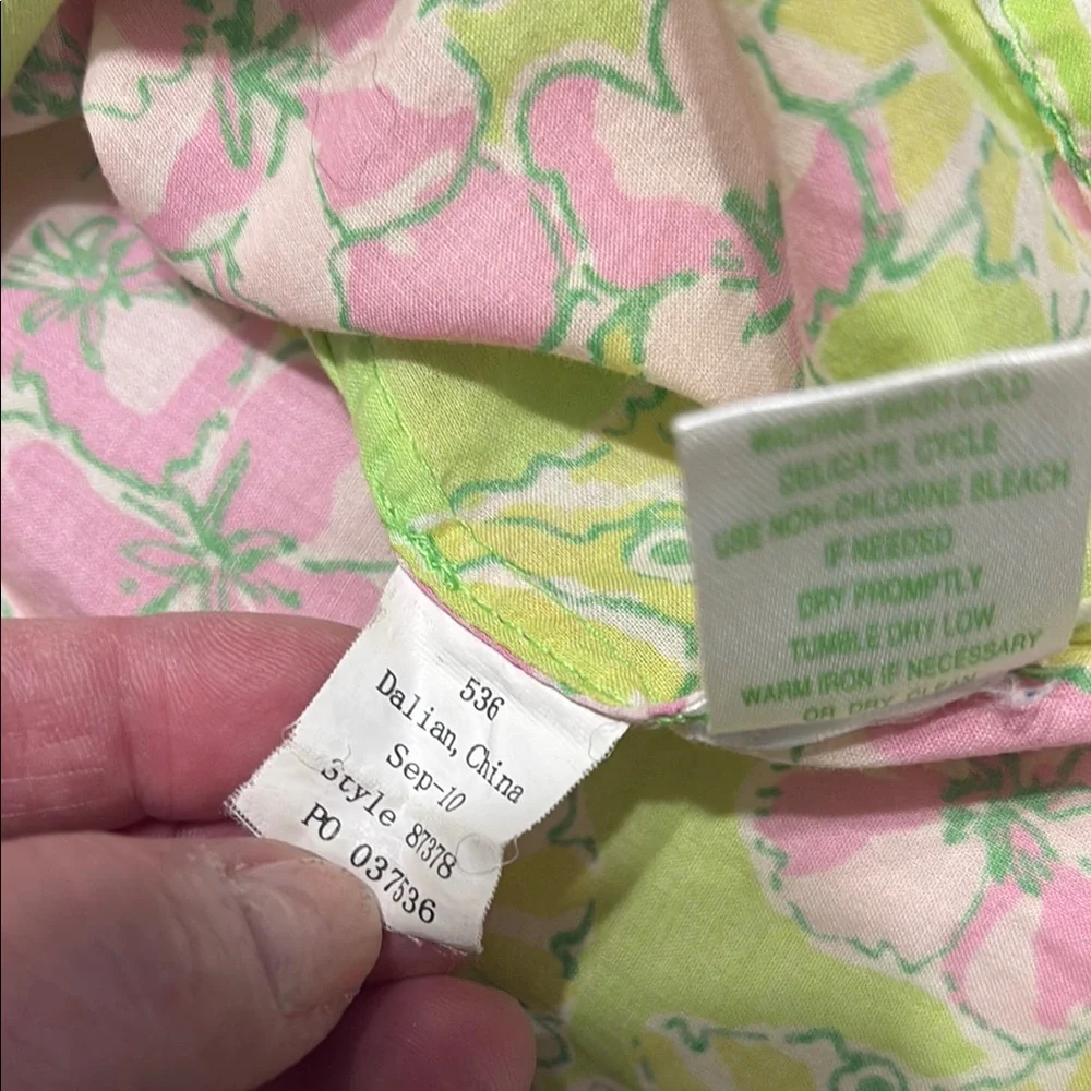 Lilly Pulitzer Green Floral Tunic - XS - Picture 13 of 13
